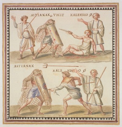 Gladiators, Plate CXXIV by Pietro Santi Bartoli
